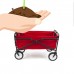 Seina Heavy Duty Compact Folding 150 Pound Capacity Outdoor Utility Cart, Red   